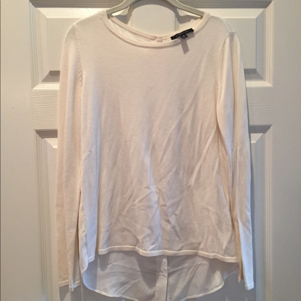 Ann Taylor sweater button up back, Large NWT